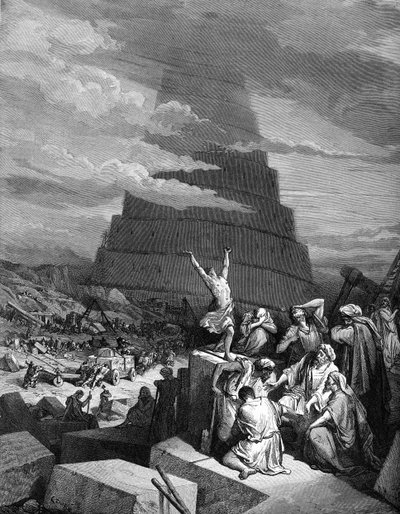 The Confusion of Tongues (Tower of Babel) by Gustave Dore